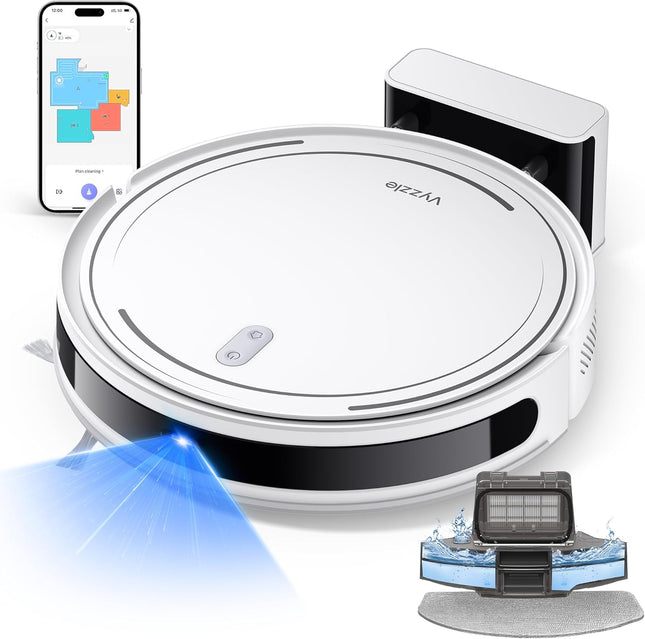 Vyzzle Robot Vacuums and Mop 5000PA,3 in 1 Robot Vacuums Lidar Navigation,5 Edit