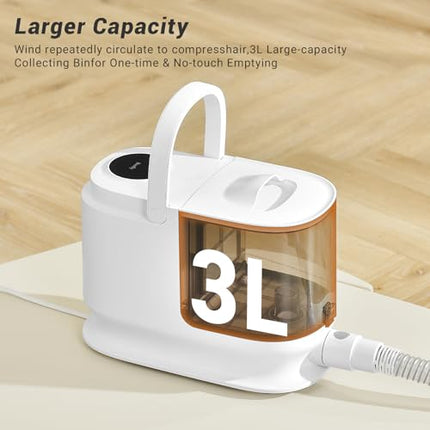 Bunfly Dog Grooming Kit & Dog Hair Vacuum, Pet Grooming Vacuum with 13,000kPa Po