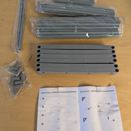 SONGMICS Shoe Rack, 3-Tier Shoe Organizer, Sturdy Storage Shelf, Upright or Upsi