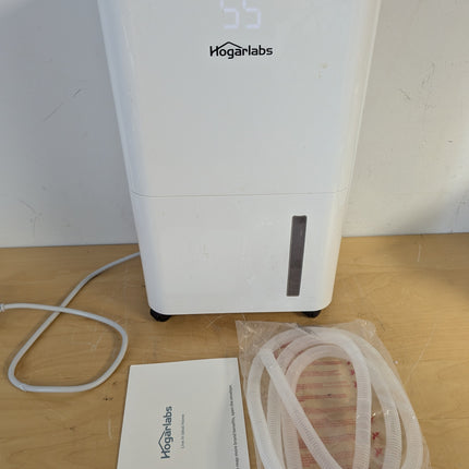 HOGARLABS 34 Pint Home Dehumidifier for Basement & Bedroom, 3 Modes, Continuous Drain, Timer & Child Lock