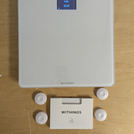 Withings Body Smart Weight & BMI Wi-Fi Digital Scale with HealthMate App, 8 Users, Pregnancy & Baby Mode
