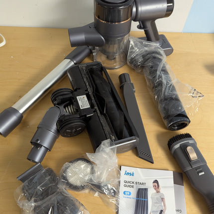 NO CHARGER INSE S9 Cordless Vacuum Cleaner with 400W/30Kpa Suction 55min Max Run