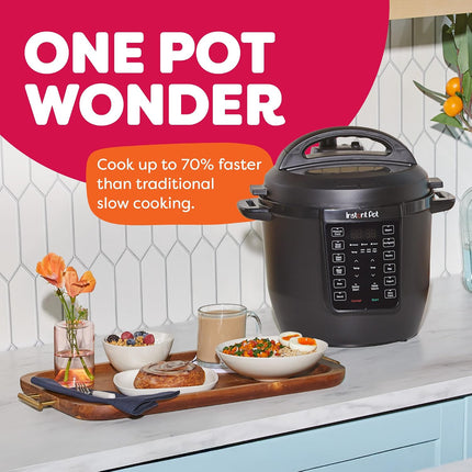 Instant Pot RIO 6 Qt 7-in-1 Electric Multi-Cooker: Pressure, Slow & Rice Cooker plus Steamer, 13 Smart Programs