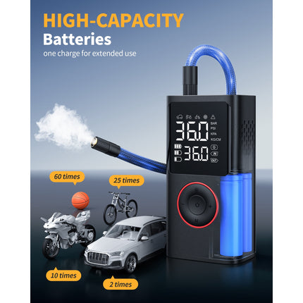 VacLife Cordless Tire Inflator Portable Air Compressor - Air Pump for Car Tires
