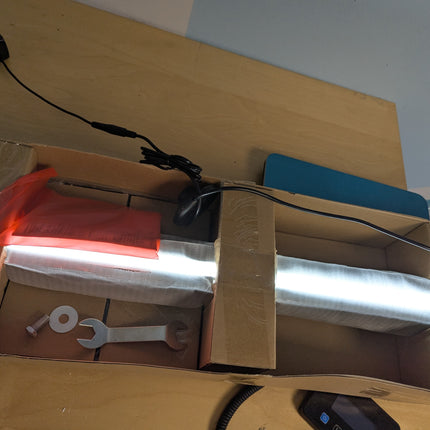 EDISHINE Wooden LED Corner Floor Lamp with Remote, Minimalist Dimmable Atmospher