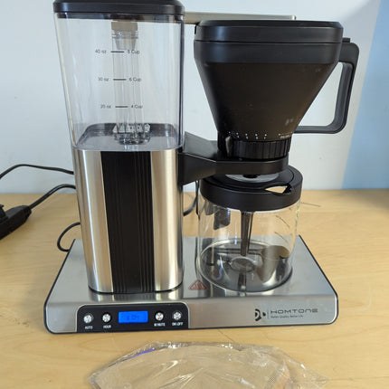 Homtone 8 Cup Coffee Maker-Programmable Brewer Meet SCA Standards:4-6 Mins Adjus