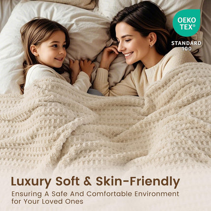 David's Home Ultra Soft Fleece Blanket King Size for Bed, Plush Shaggy Fluffy 3D