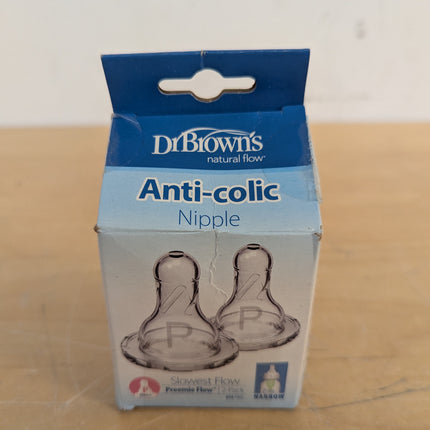 2 pack Dr. Brown's Original Nipple, Preemie (0m+),2 count