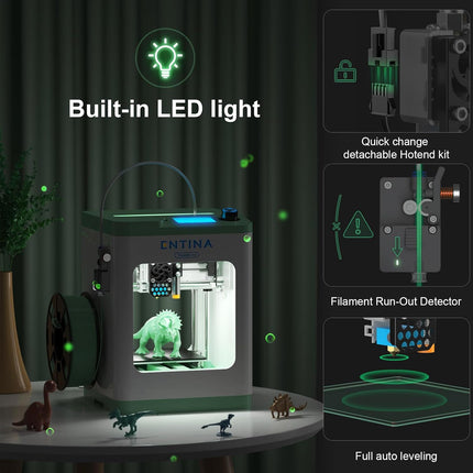 Entina Tina2S 3D Printers with WiFi Cloud Printing, Huge Models Library, Fully A