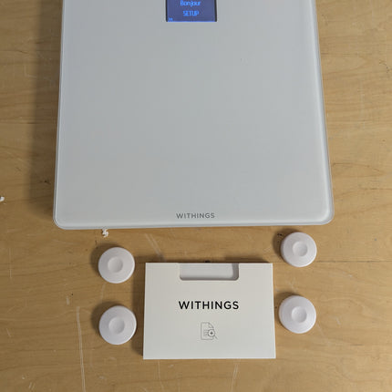 Withings Body Smart Weight & BMI Wi-Fi Digital Scale with HealthMate App, 8 Users, Pregnancy & Baby Mode