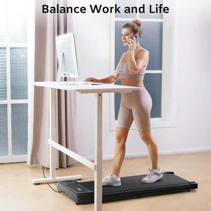 TheNeat Walking Pad Treadmill for Home Office, Ultra Quiet Under Desk 2 in 1 for