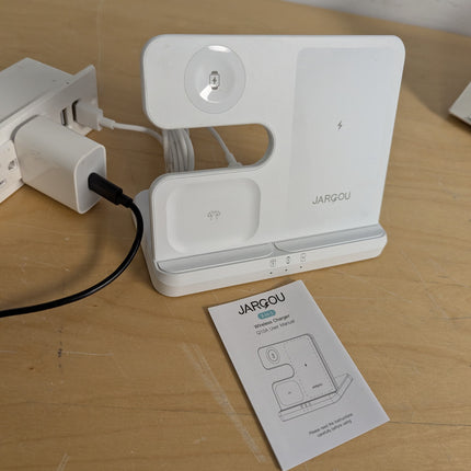 JARGOU 3 in 1 Charging Station for Apple Wireless Charger for iPhone 17 16e 16 1