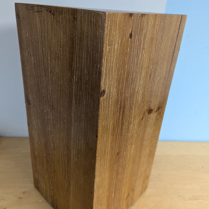 Rustic 11.81" Wood End Table Square Side Table in Distressed Finish - 1 30 x 30