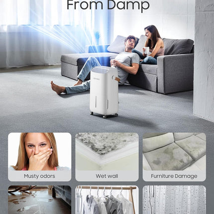 Dehumidifier for Basement,Home,Bathroom,Large Room,Bedroom 45 pint 4500 Sq ft Po