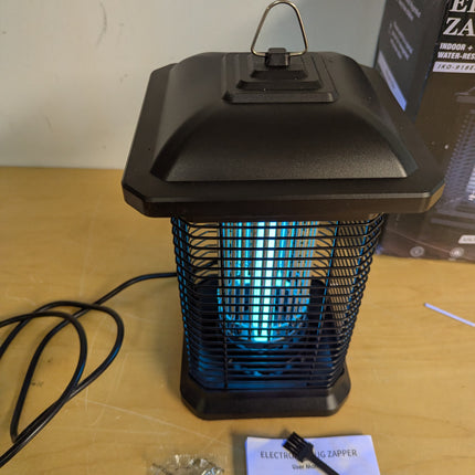 AMUFER 18W Bug Zapper for Outdoor & Indoor, Blue Violet UV Lamp, Electric Mosquito & Fly Killer, 1/2 Acre Coverage