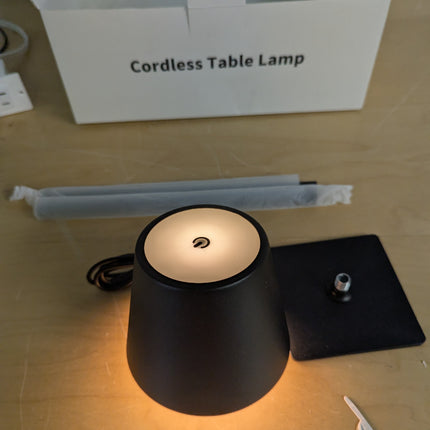 Rechargeable Table Lamps, Cordless Lamp with 6000mAh Battery Operated, Portable