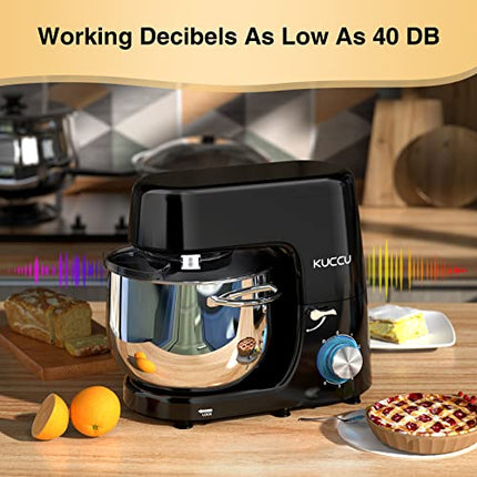 KUCCU Stand Mixer, 9.5 Qt 660W, 6-Speed Tilt-Head Food Dough Mixer, Electric Kit