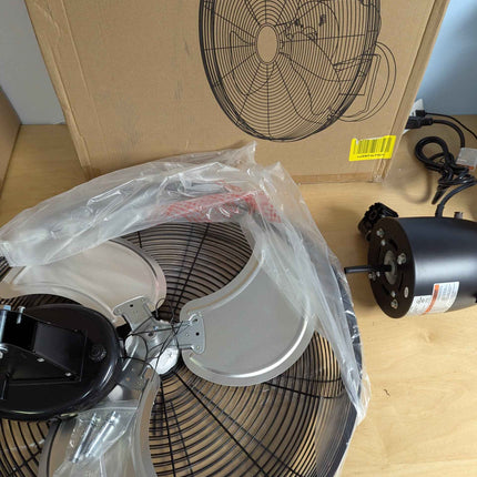 LCVZTECH 20 inch Wall Mount Fan Oscillating, 3-Speed 5500 CFM High Velocity Indu