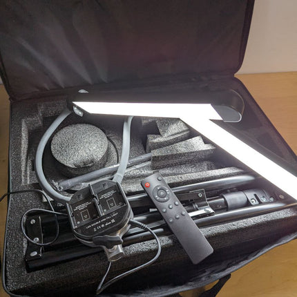 GSKAIWEN 50W Dimmable LED Video Light with Tripod Bag Photography Lighting Kit f