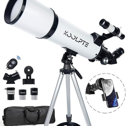 Telescope 80mm Aperture 600mm - Astronomical Portable Refracting, Fully Multi-Co