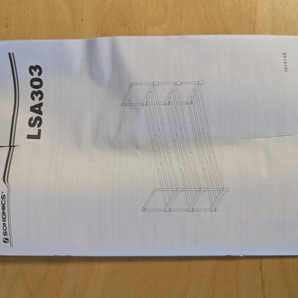 SONGMICS Shoe Rack, 3-Tier Shoe Organizer, Sturdy Storage Shelf, Upright or Upsi