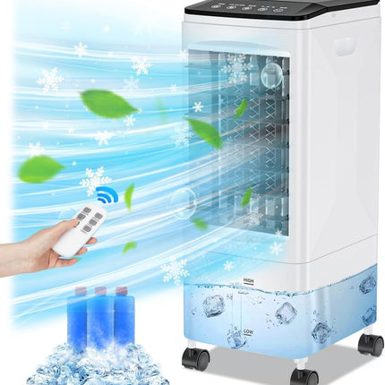 Portable Air Conditioner, 3-in-1 Air Cooler with Remote, Portable AC Cooling Fan
