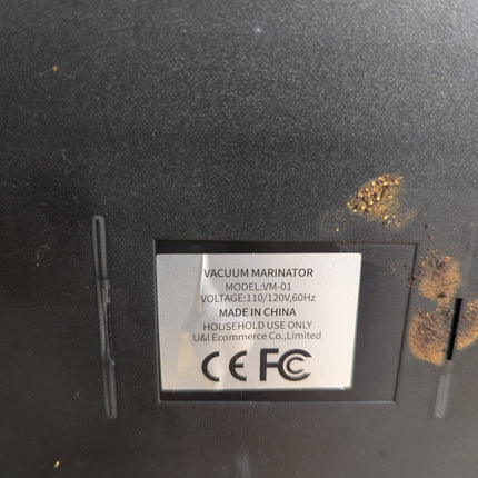 15 Minute Vacuum Tumbler Marinator for Meat Vegetable with Leak Proof Clip https