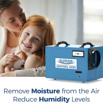 ALORAIR Commercial Dehumidifier 113 Pint, with Drain Hose for Crawl Spaces, Base