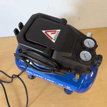 AEOLUS 3 Gallon 110 PSI Oil-Free Air Compressor, Portable Tank for Auto Repair, Tire Inflation & Spray Painting, 16.8 lb