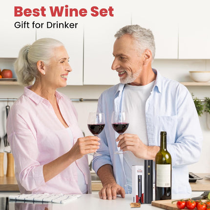 Limud Electric Wine Opener, Automatic Corkscrew with Foil Cutter, Wine Bottle Op