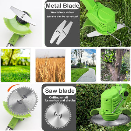 Weed Wacker Battery Operated, 21v 3 in 1 Weed Eater Cordless with 2 * 2.0ah Li-I