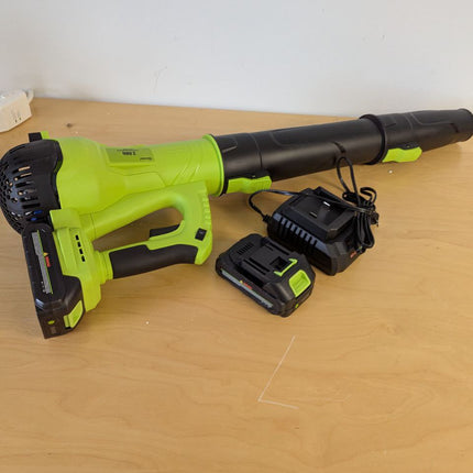 GREENER 21V Leaf Blower Cordless - 430CFM/135MPH 6 Speed Modes Electric Leaf Blo
