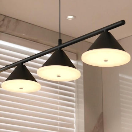 ORANOOR Modern LED Pendant Lights, Dimmable 47in Linear Globe LED Chandelier Lig