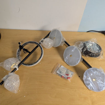 ORANOOR Modern LED Pendant Lights, Dimmable 47in Linear Globe LED Chandelier Lig