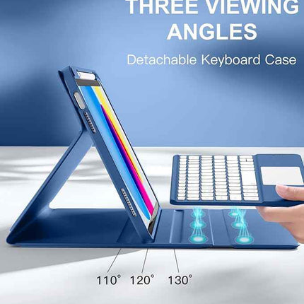 Harvopu Compatible for iPad 11th 10th Generation Case with Keyboard, Folio Cover