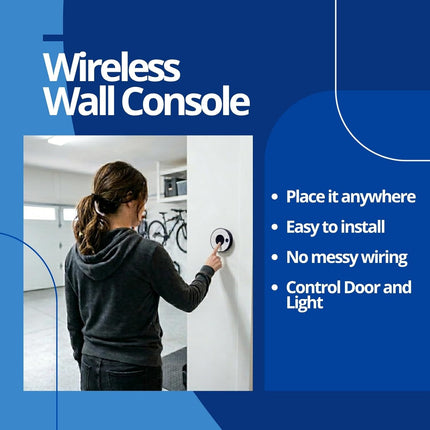 Skylink G2 Wall Mount Garage Door Opener with Built-in WiFi, Quiet & Compact