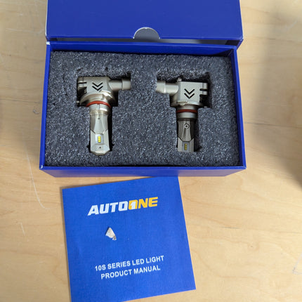 AUTOONE 9005 LED Headlight Bulbs, 34000LM 700% Brighter, Same OEM Size 9005 High