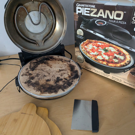 (Used - fair) PIEZANO Crispy Crust Pizza Oven by Granitestone – Electric Pizza O