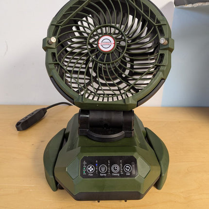 Portable Misting Fan 150° Oscillating,30000mAh Rechargeable Battery Powered,4 St