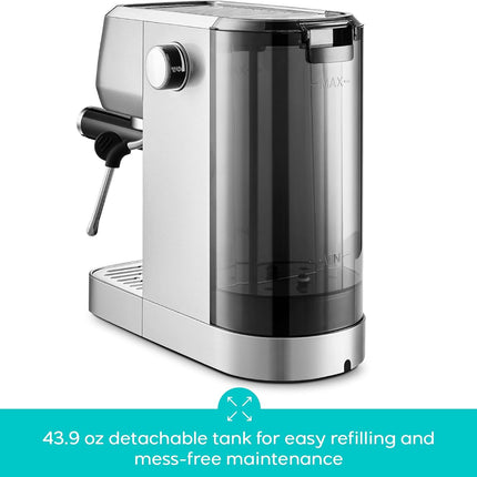 CASABREWS 3700 Essential Espresso Machine 20 Bar, Stainless Steel Cappuccino & L