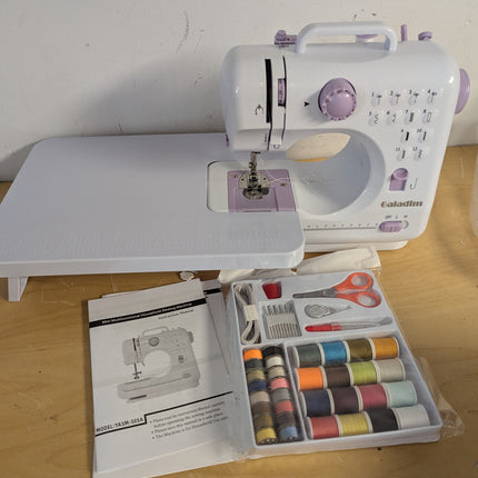 Sewing Machine for Beginners with Extension Table and Sewing Kit, Portable Mini