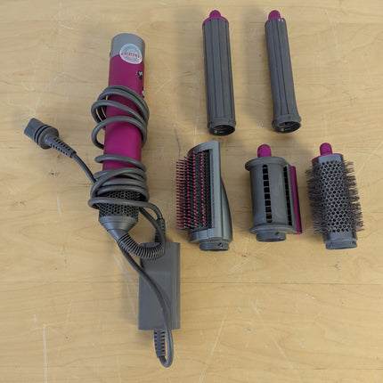 Dyson Airwrap Multi-Styler Complete Long for Long Hair, Fuchsia/Nickel, 5 Attachments (No Firm Brush)