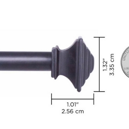 Mainstays 48 in. - 86 in. Curtain Rod, 1/2 in. Diameter