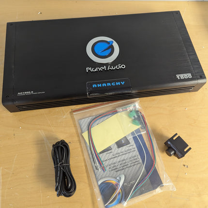 Planet Audio AC1800.5 Anarchy 1800W 5-Channel Car Amplifier, Class A/B