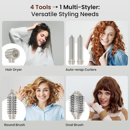 MESCOMB 5 IN 1 Hot Air Styler Hair Dryer Brush, 1500 Watts High Speed Hair Style