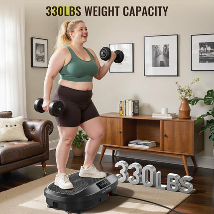 FLYBIRD Vibration Plate Exercise Machine, 120 Adjustable Speed High Intensity Vi