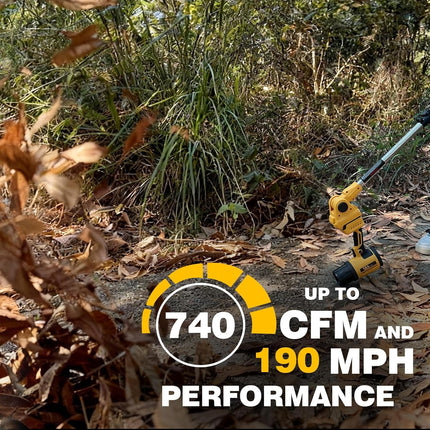 2 in 1 Cordless Leaf Blower for DEWALT 20V Max Battery, 740-CFM 190-MPH Handheld