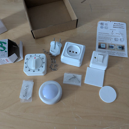 4 Pieses Busy Board DIY Accessory for Toddlers - Sensory Board Light Parts - Soc