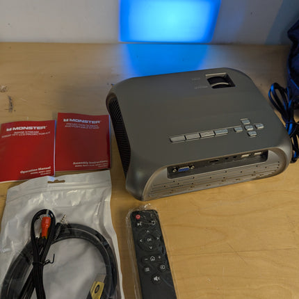Monster Vision - Image Stream Projector (UP to 120") with screen