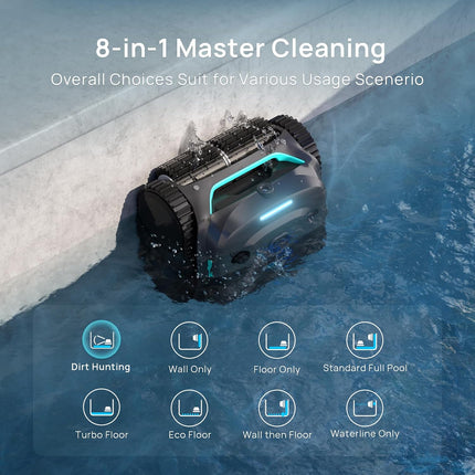 WYBOT C2 Vision Cordless Pool Cleaner (2026) with AI Camera, 8 Cleaning Modes, HEPA Filter & App Control